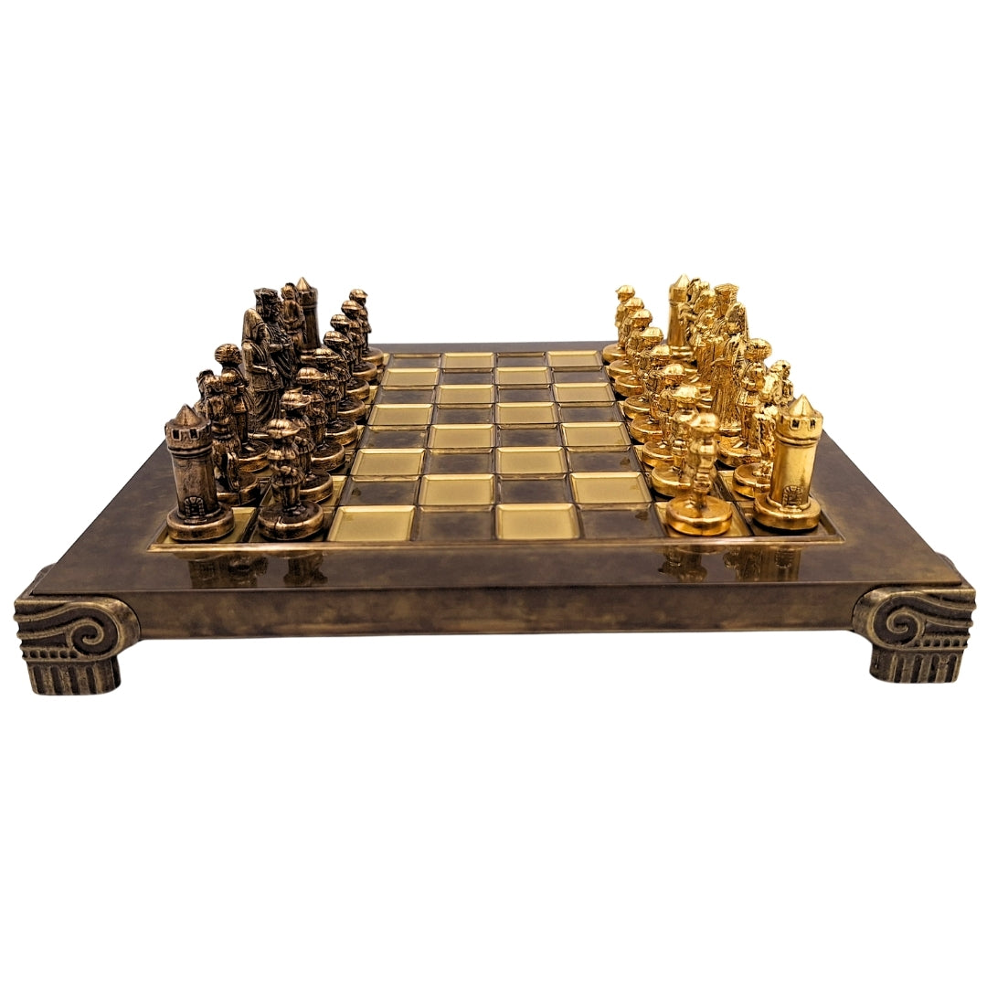 Eksklusive metalskakspil Byzantium 20x20 cm - S1CBRO