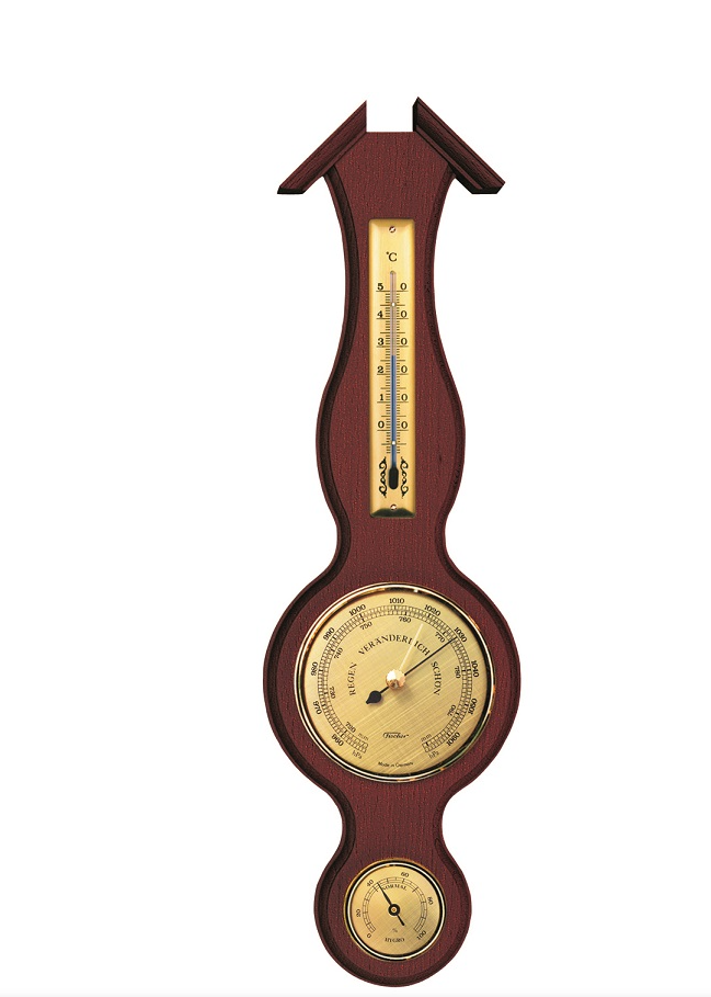 Vejrstation - barometer, termometer, hygrometer - Fischer 6690-22