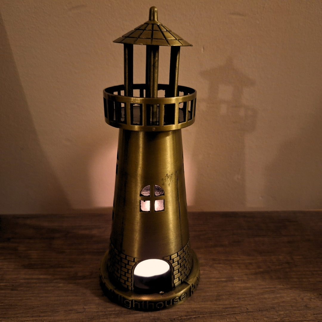 Fyrtårnsfigur lysestage til tealight 18cm - LT