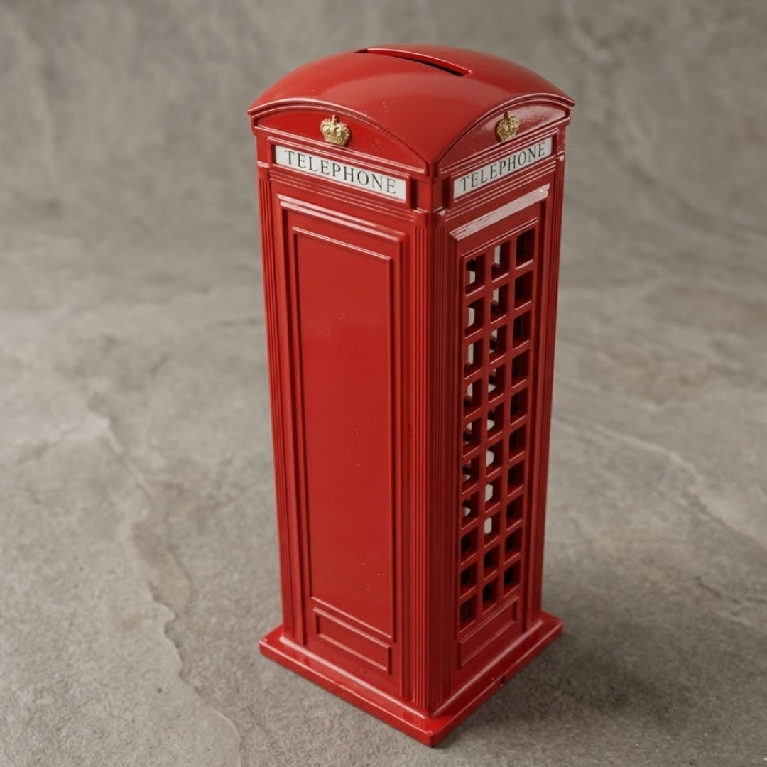 Sparebøsse dekorativ figur – telefonboks - BT