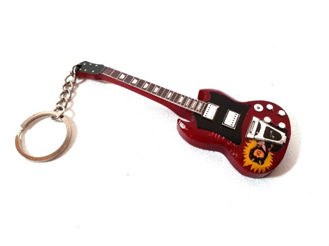 Nøglering guitar i stil med AC/DC - Angus Young – Tribute - EGK-0597