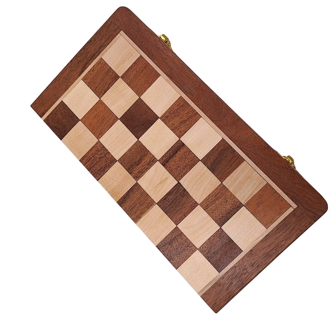 Magnetisk træskakspil 30x30cm foldbart - G614