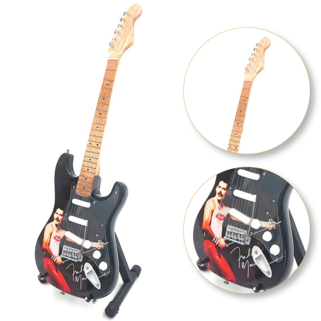 Samler-mini-guitar, rockhelte-serien Freddie Mercury Queen - MGT-8617