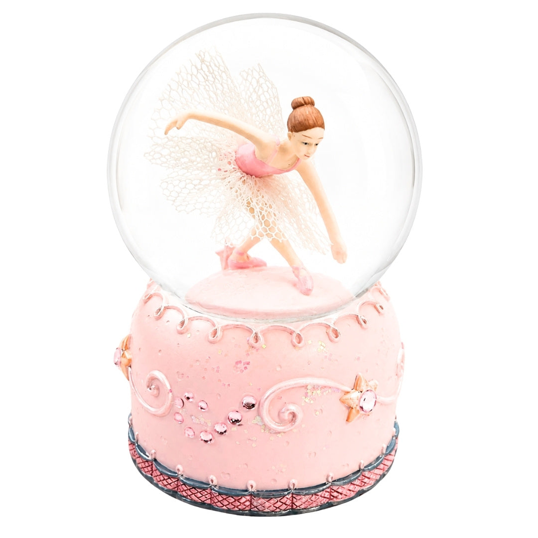 Spilledåse med dansende ballerina i glaskugle, 12cm - MG-19016
