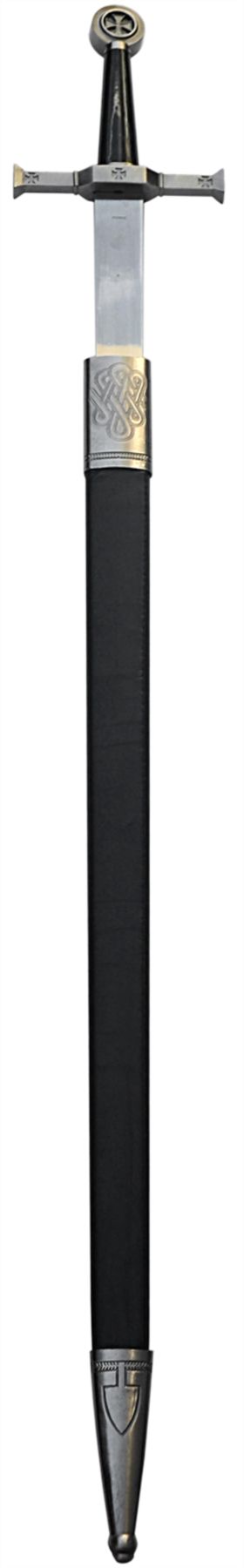 Stålriddersværd 84 cm i skede - replika - SW-114