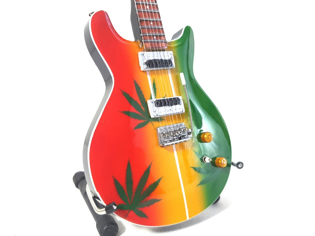 Mini-guitar i stil med Bob Marley Tribute Ganja MGT-0468