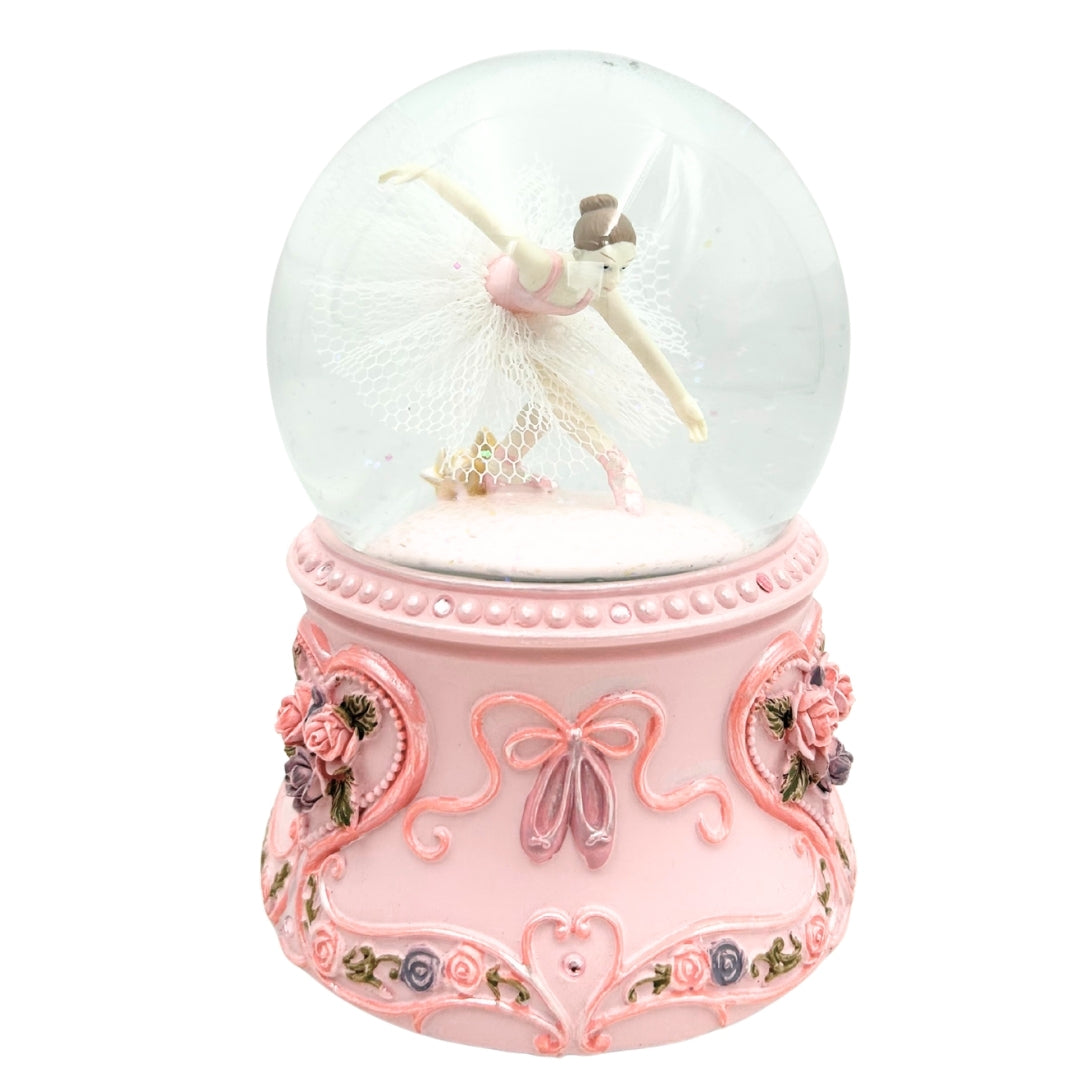 Spilledåse med dansende ballerina i glaskugle 15cm – MG-963