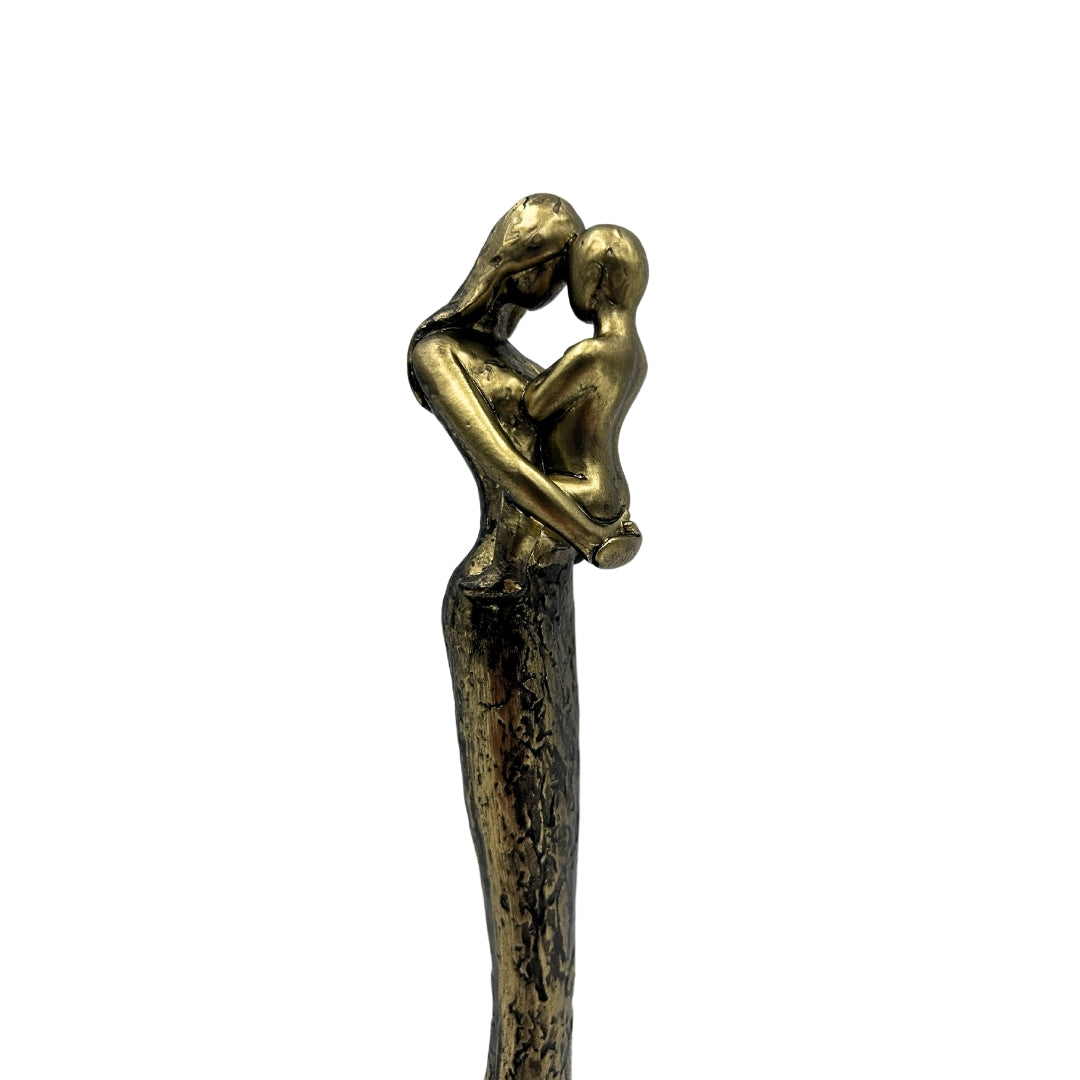 Moderne figur af mor med barn - symbol på familien - højde 27cm - E43586