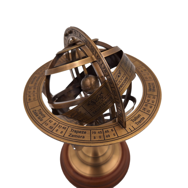 Astrolabium i messing – højde 21cm - AMG140