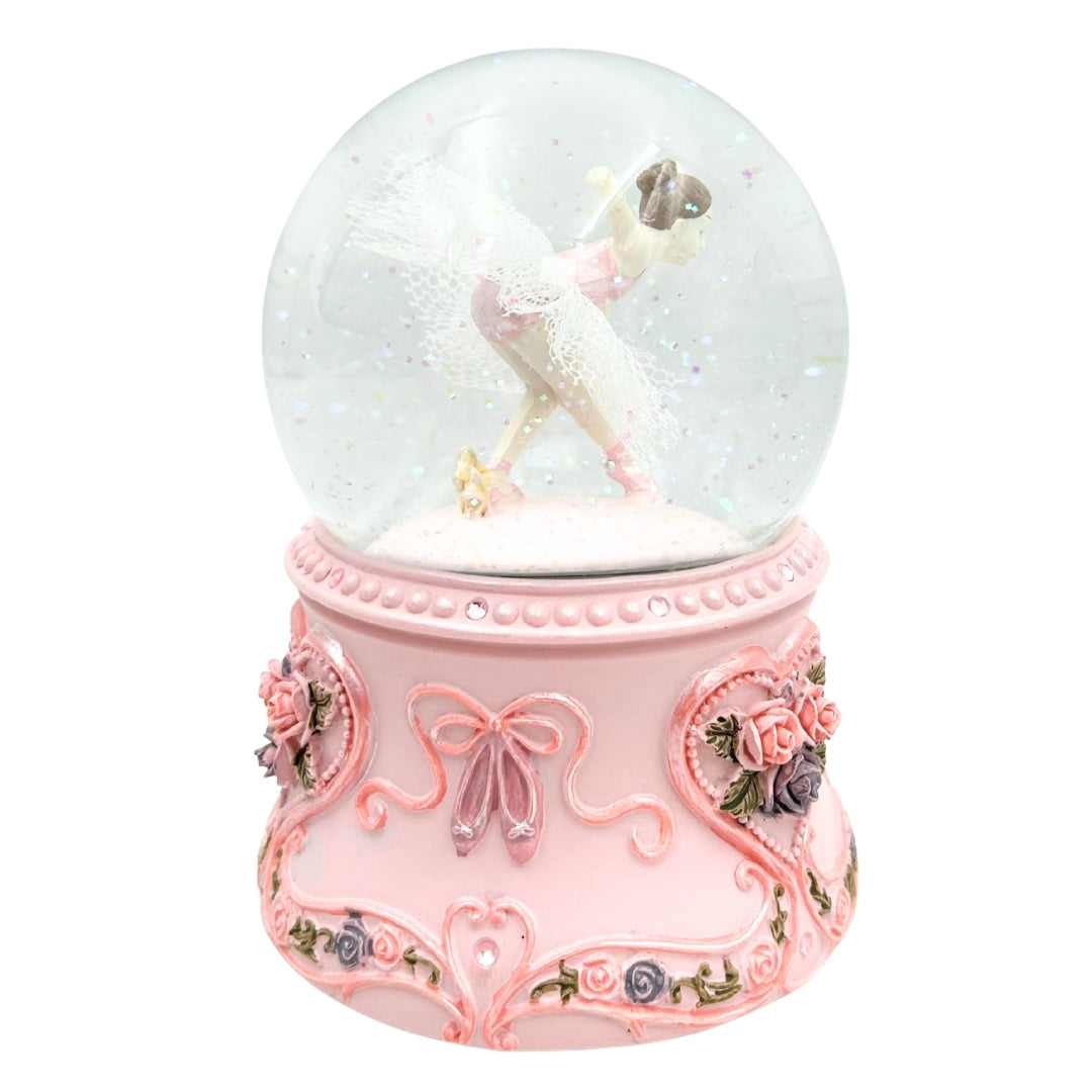 Spilledåse med dansende ballerina i glaskugle 15cm – MG-963