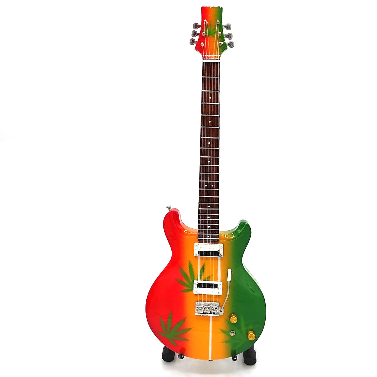 Mini-guitar i stil med Bob Marley Tribute Ganja MGT-0468