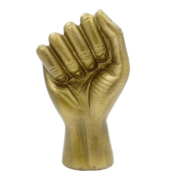 Knyttet næve dekorativ figur aluminium 18cm - 20755-18