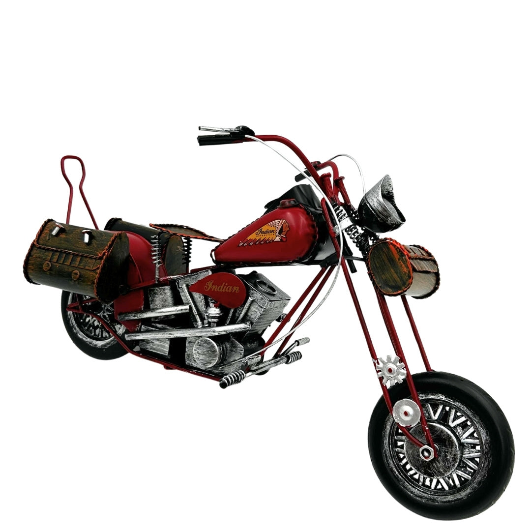Stor metalmodel Klassisk motorcykel - 040SMT
