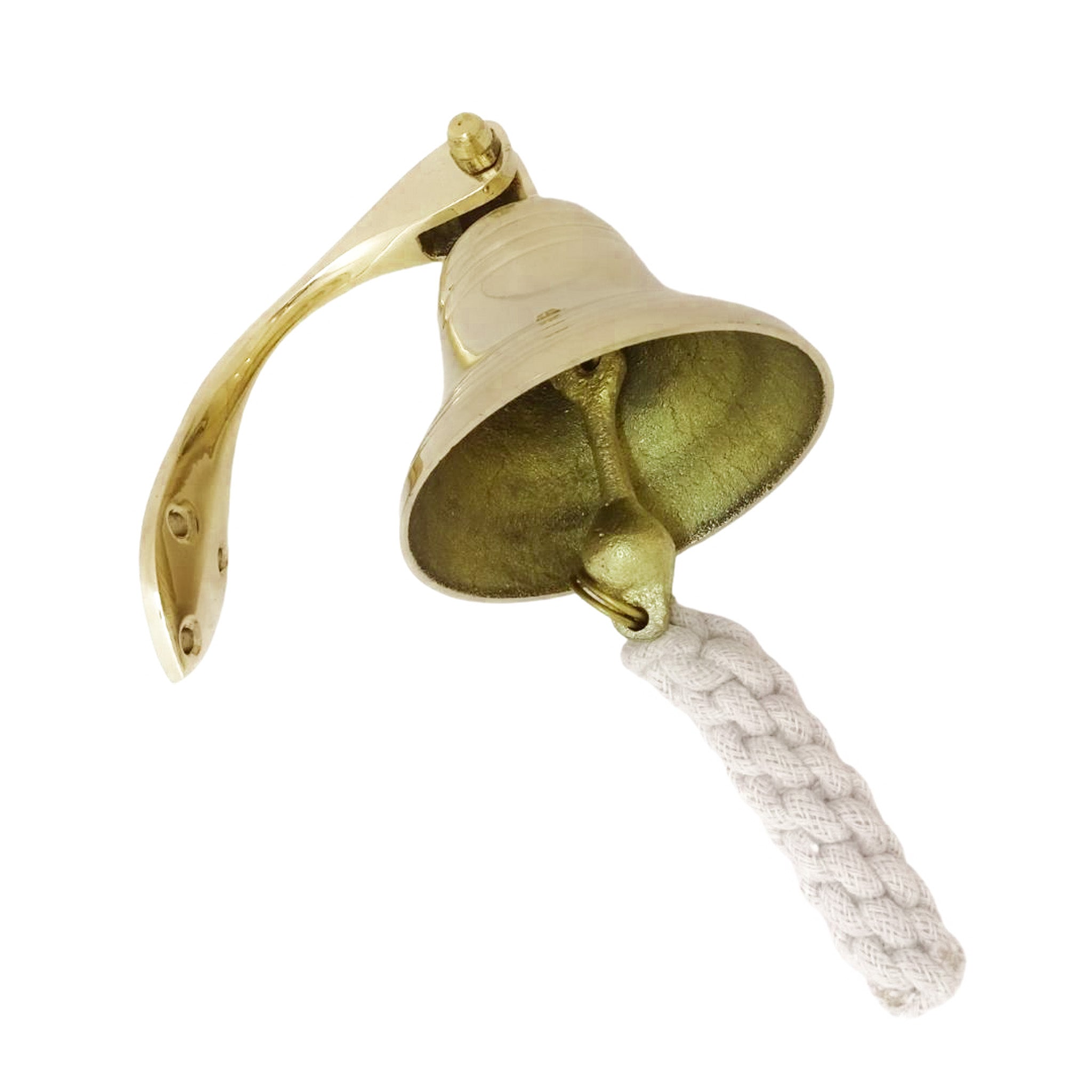 Messingsejlklokke HB36/4 med en diameter på 10 cm med mulighed for personlig gravering