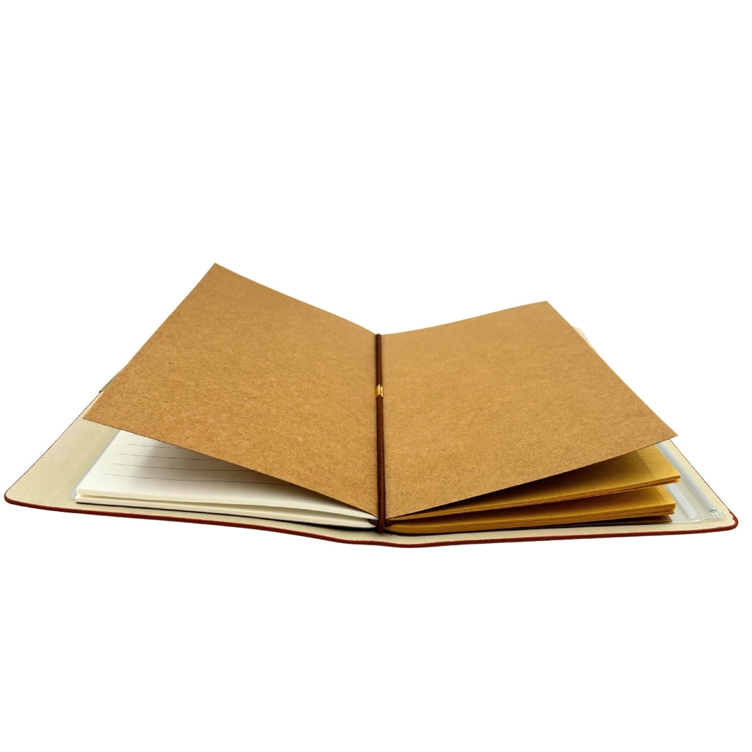Rejsendes lædernotesbog, organizer, visitkortholder, etui – EE7