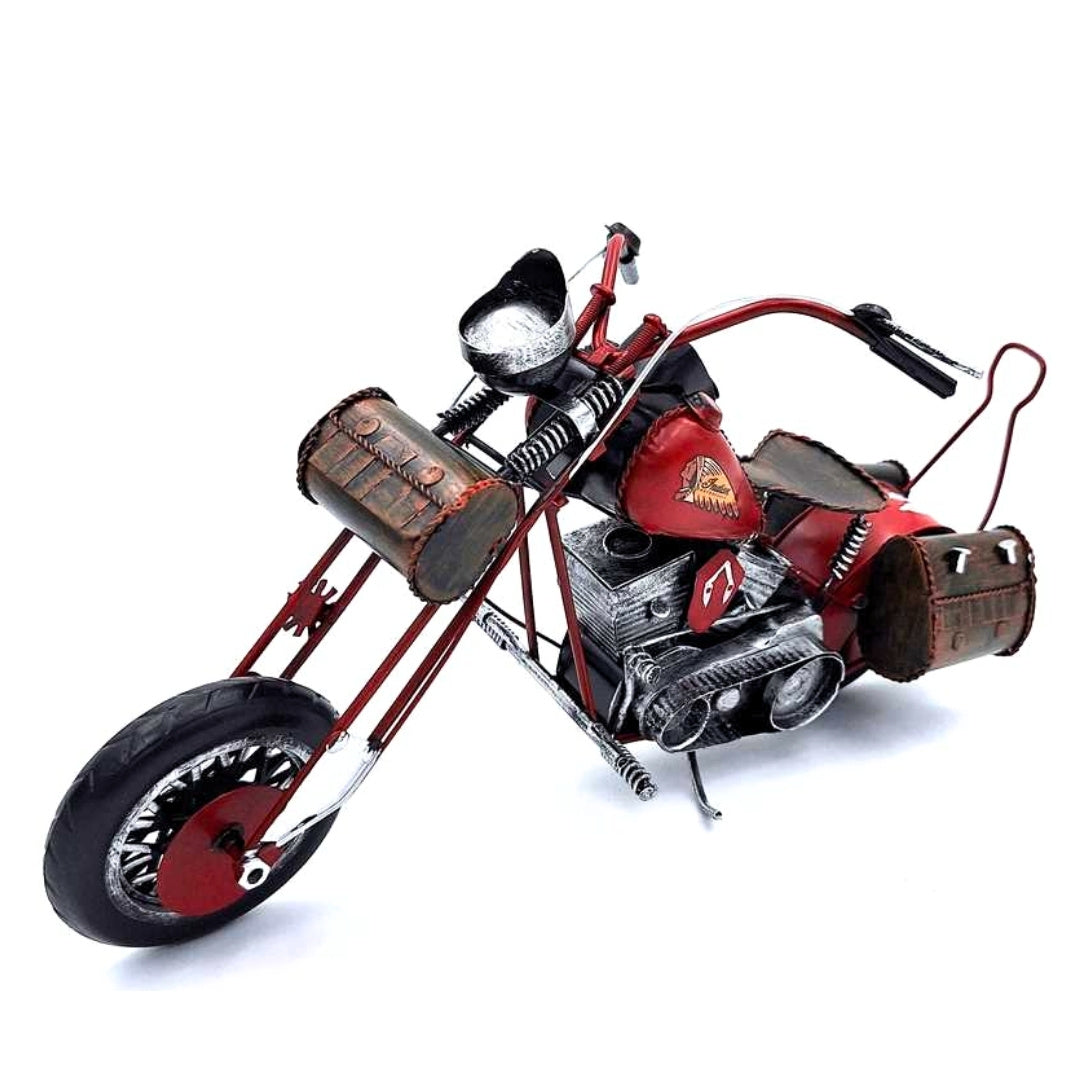 Stor metalmodel Klassisk motorcykel - 040SMT