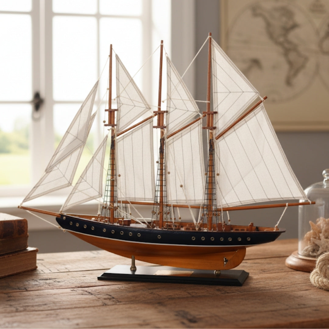 Model af skonnerten Atlantic - 72cm - ATL72