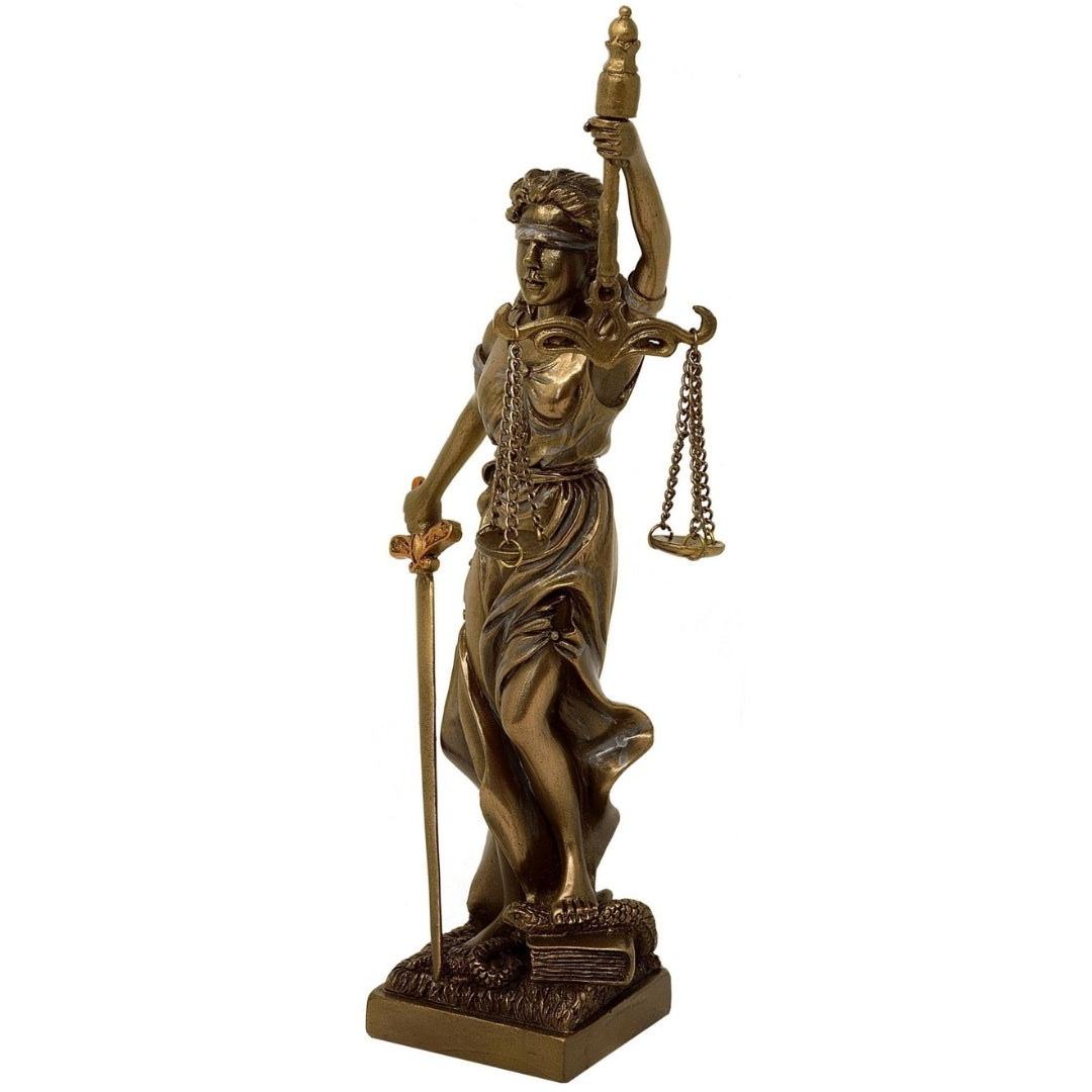 Figur af Themis, retfærdighedens gudinde, 20 cm - gave til advokat – MC-90184
