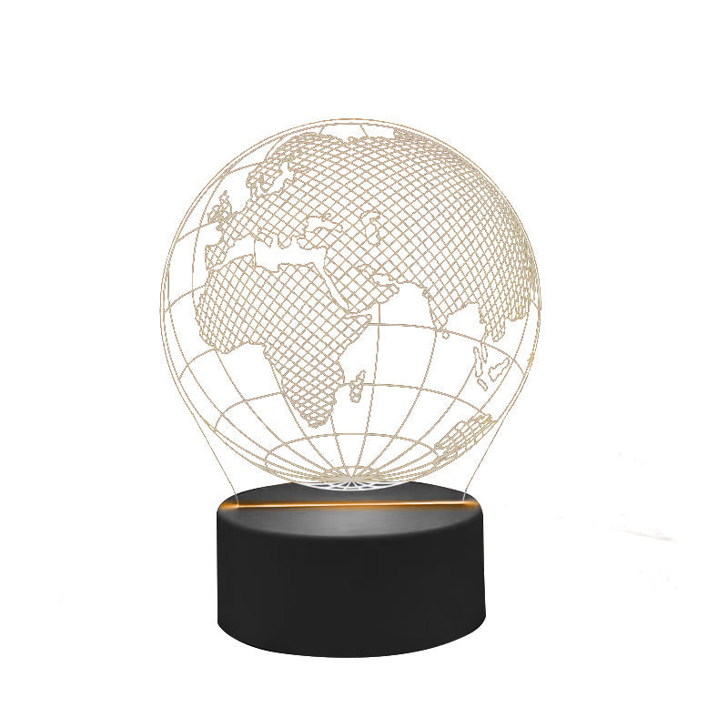 LED-lampe - Globus - 7 forskellige farver - USB - P108