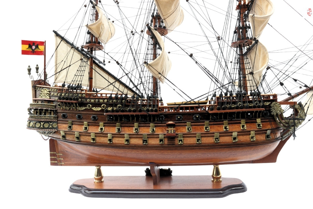 Model af sejlskibet San Felipe 80cm med mulighed for personlig gravering
