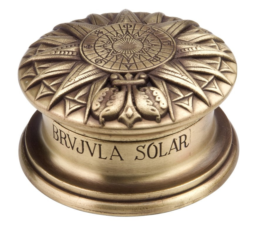 Solarkompas i messing - renæssancereplika - H40