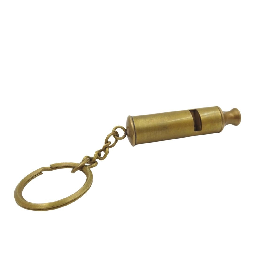 Messingfløjte-nøglering – Key-0001