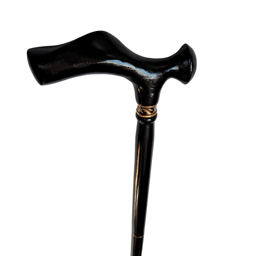 Elegant sammenklappelig stok med metalhåndtag