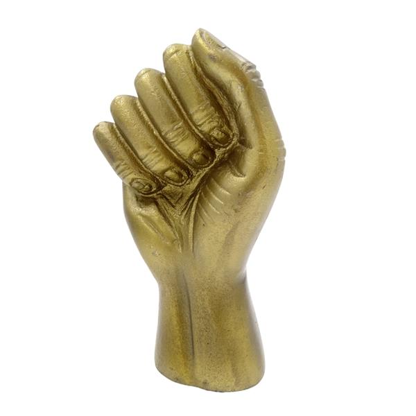 Knyttet næve dekorativ figur aluminium 18cm - 20755-18