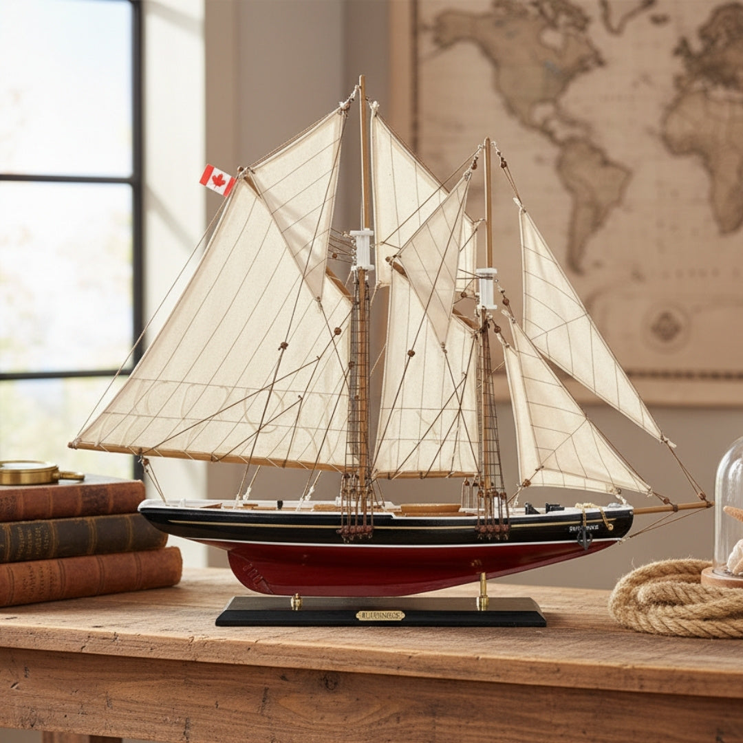 Model af sejlskibet Bluenose 80cm - BL80