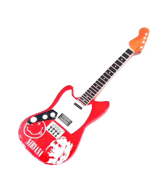 Køleskabsmagnet guitar Nirvana Kurt Cobain - 020877