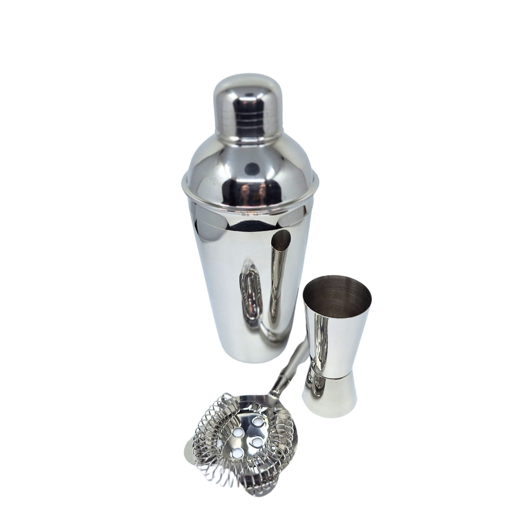 Barmansæt – 3 dele Shaker Jigger Strainer - BS48171