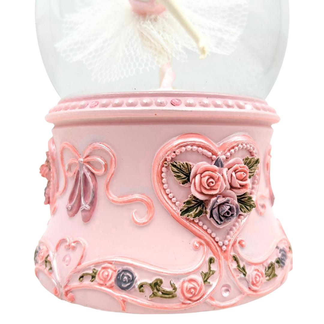 Spilledåse med dansende ballerina i glaskugle 15cm – MG-963