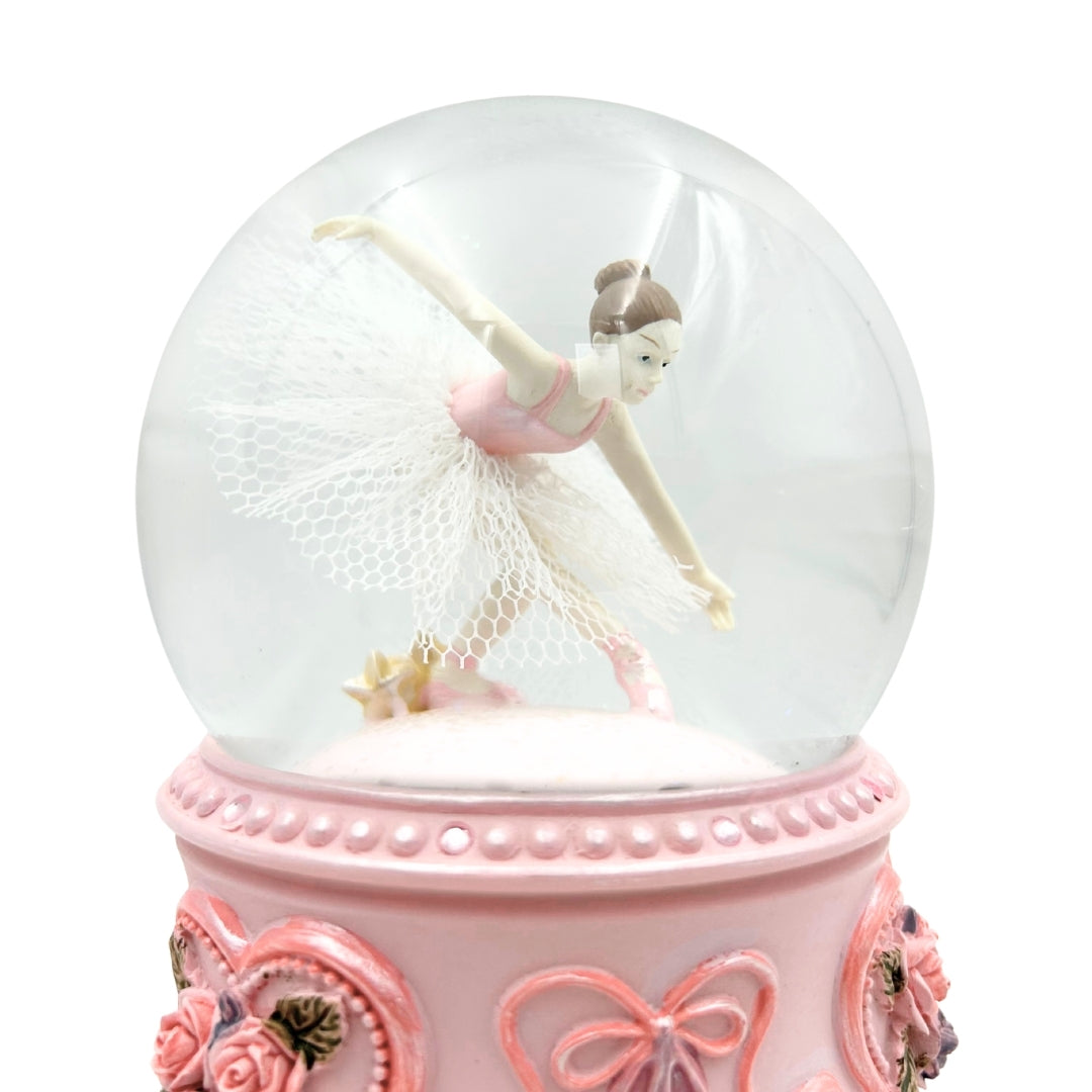 Spilledåse med dansende ballerina i glaskugle 15cm – MG-963