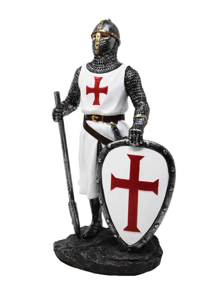 Tempelridderfigur 18,5 cm – Polyresin – MC-23134