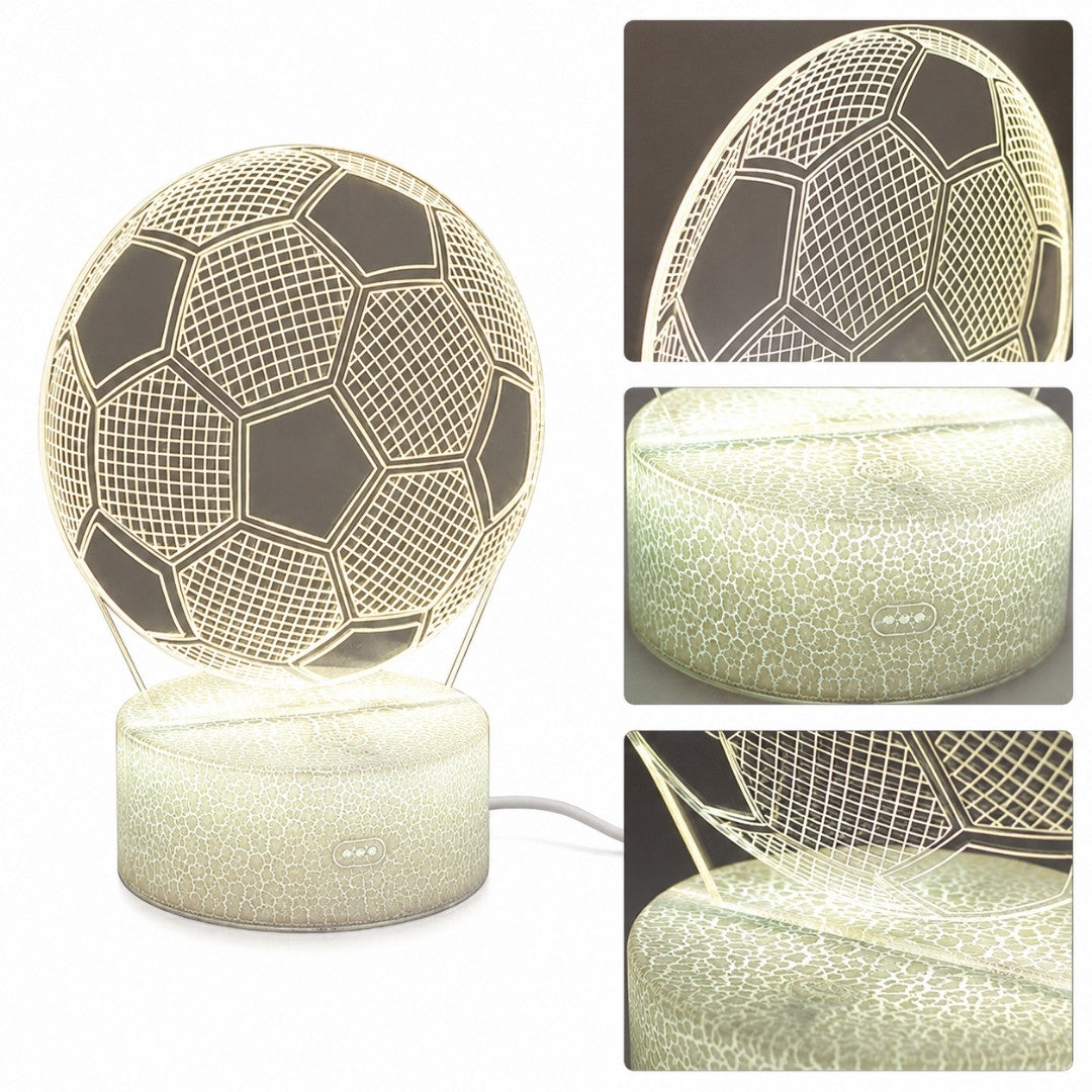 Natlampe Fodbold - gave til fodboldspilleren gadget - 3 farver - P107