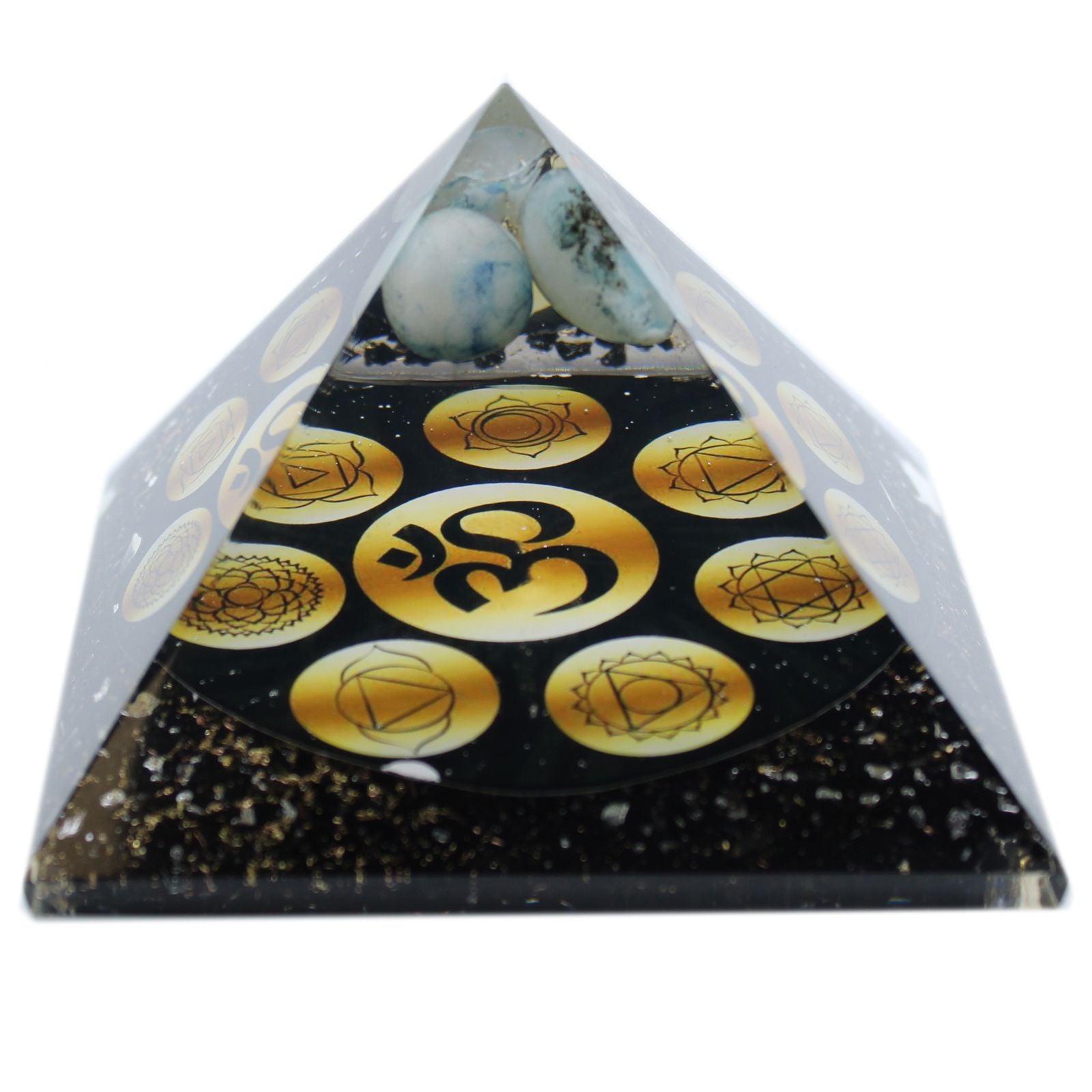 Orgonitpyramide Midnight Om Chakra