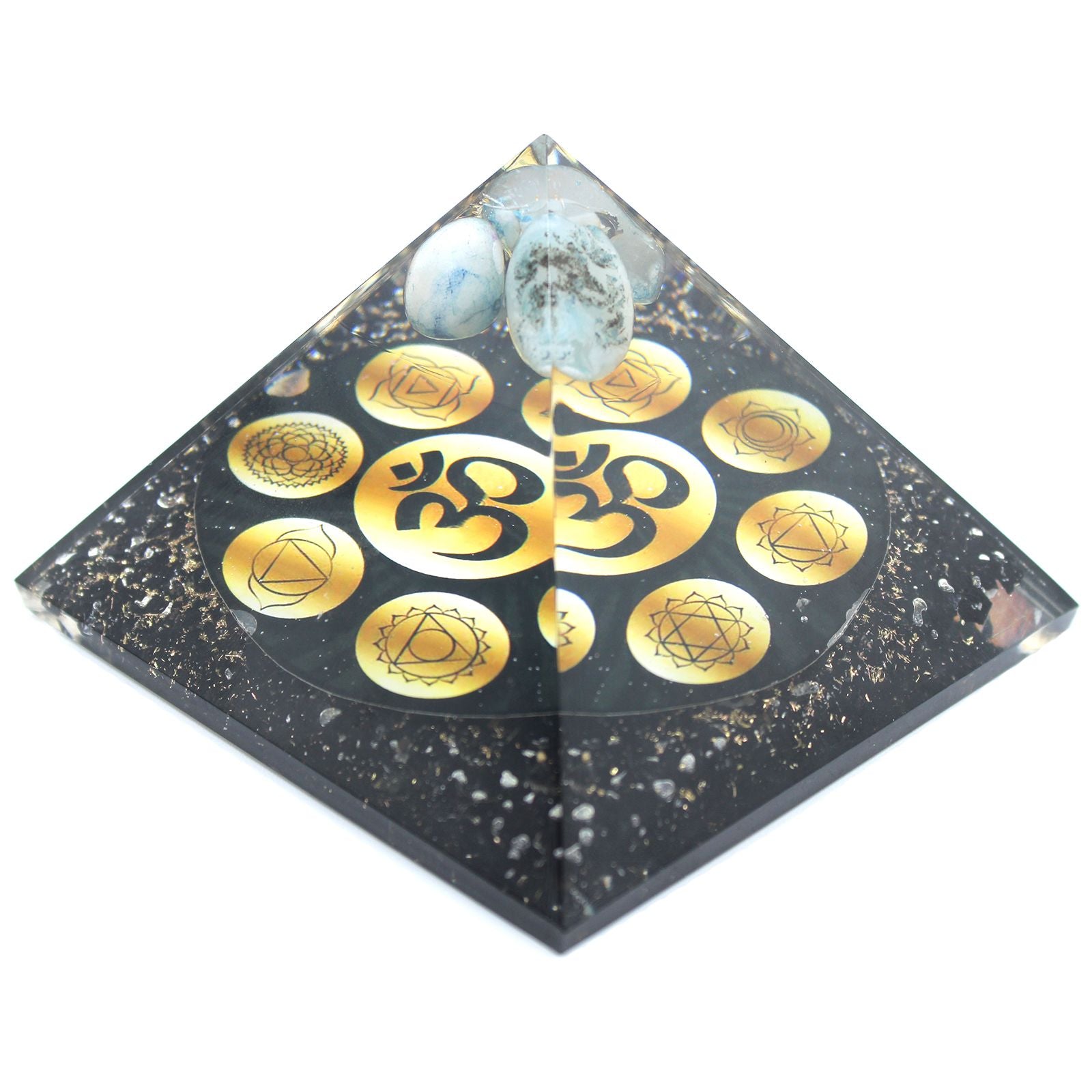 Orgonitpyramide Midnight Om Chakra