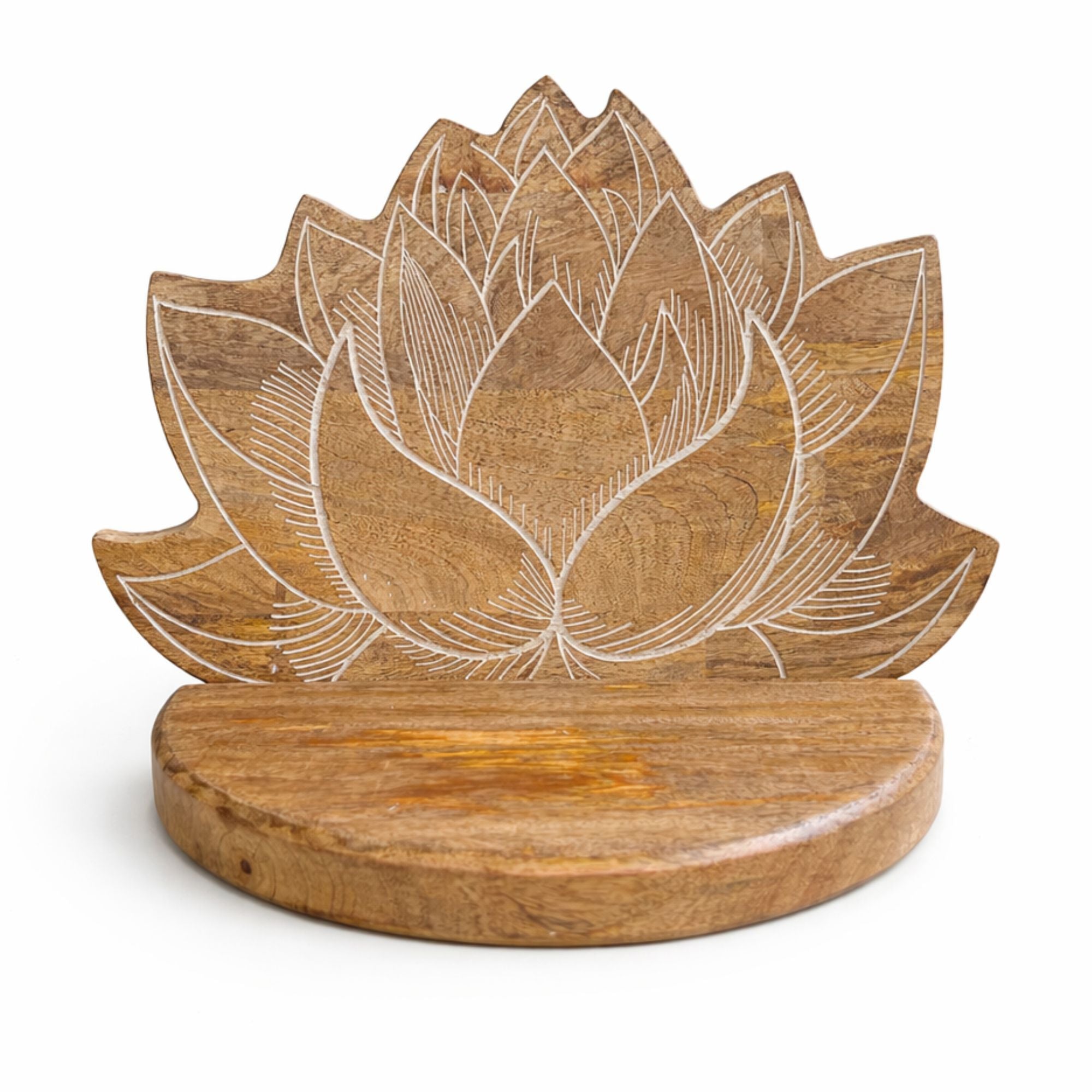 Lotus væghylde hvidvasket