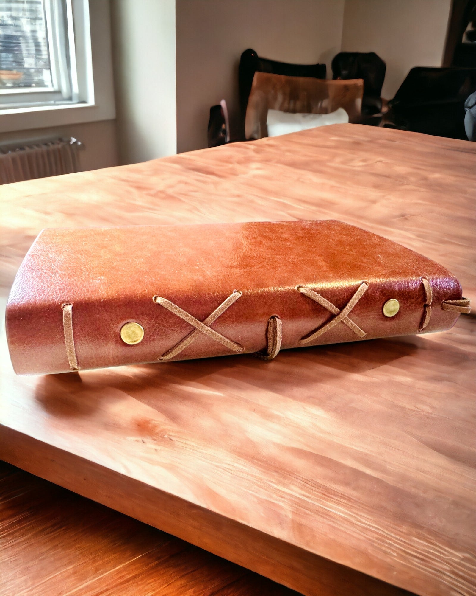 Vintage Sejlernotesbog A6 eller A7 størrelse - med Kompasmotiv og Lejede Sider - Tilgængelig i forskellige Farvevarianter, mulighed for gravering