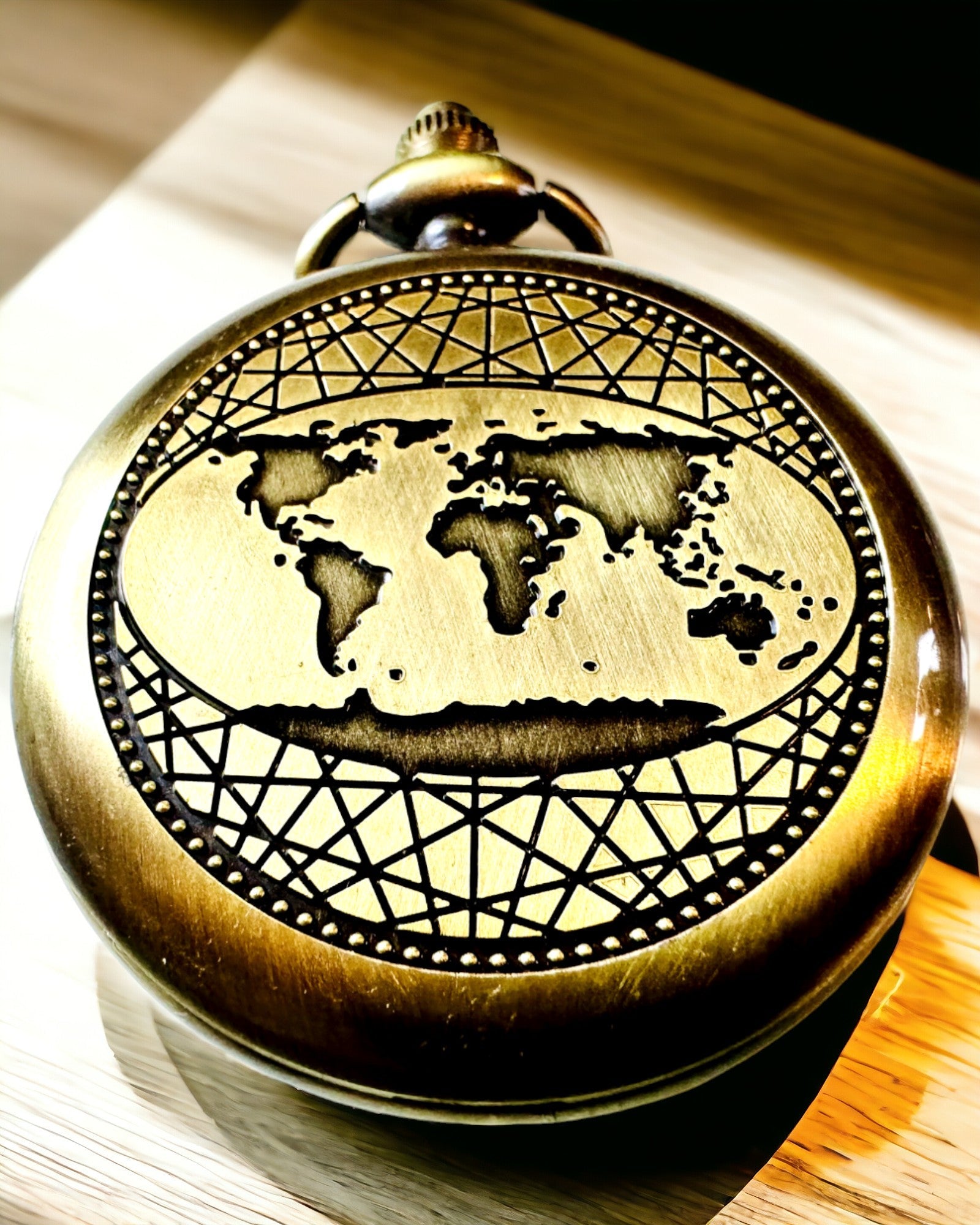 Lomme Kompass Retro med New York Motiv – Multifunktionel, Elegant Kompas med Statue of Liberty Billede