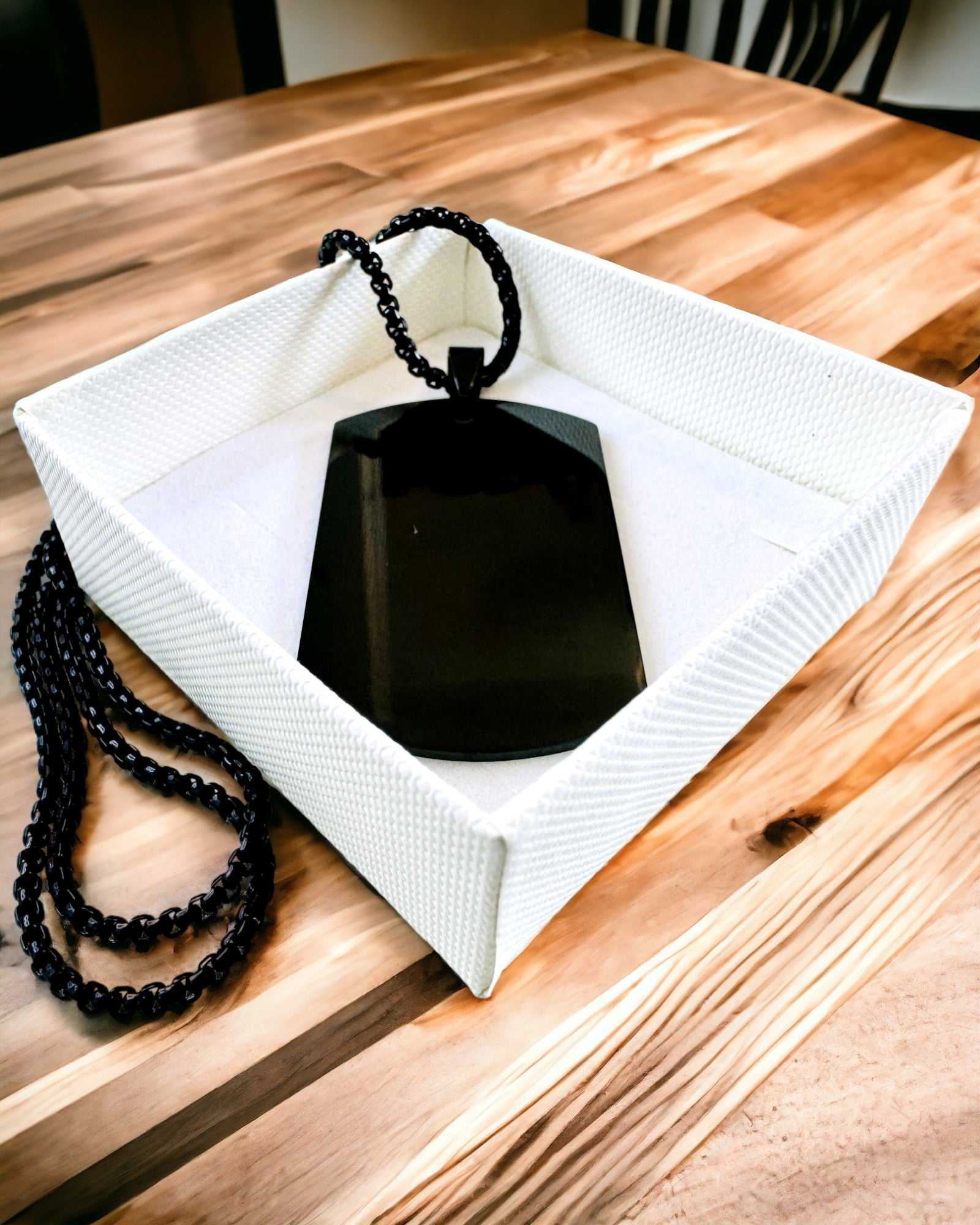 Halskæde med Dog Tag "Tre Nuancer af Stil" - ID-brik - Elegant Vedhæng i Rustfrit Stål med Mulighed for Gravering