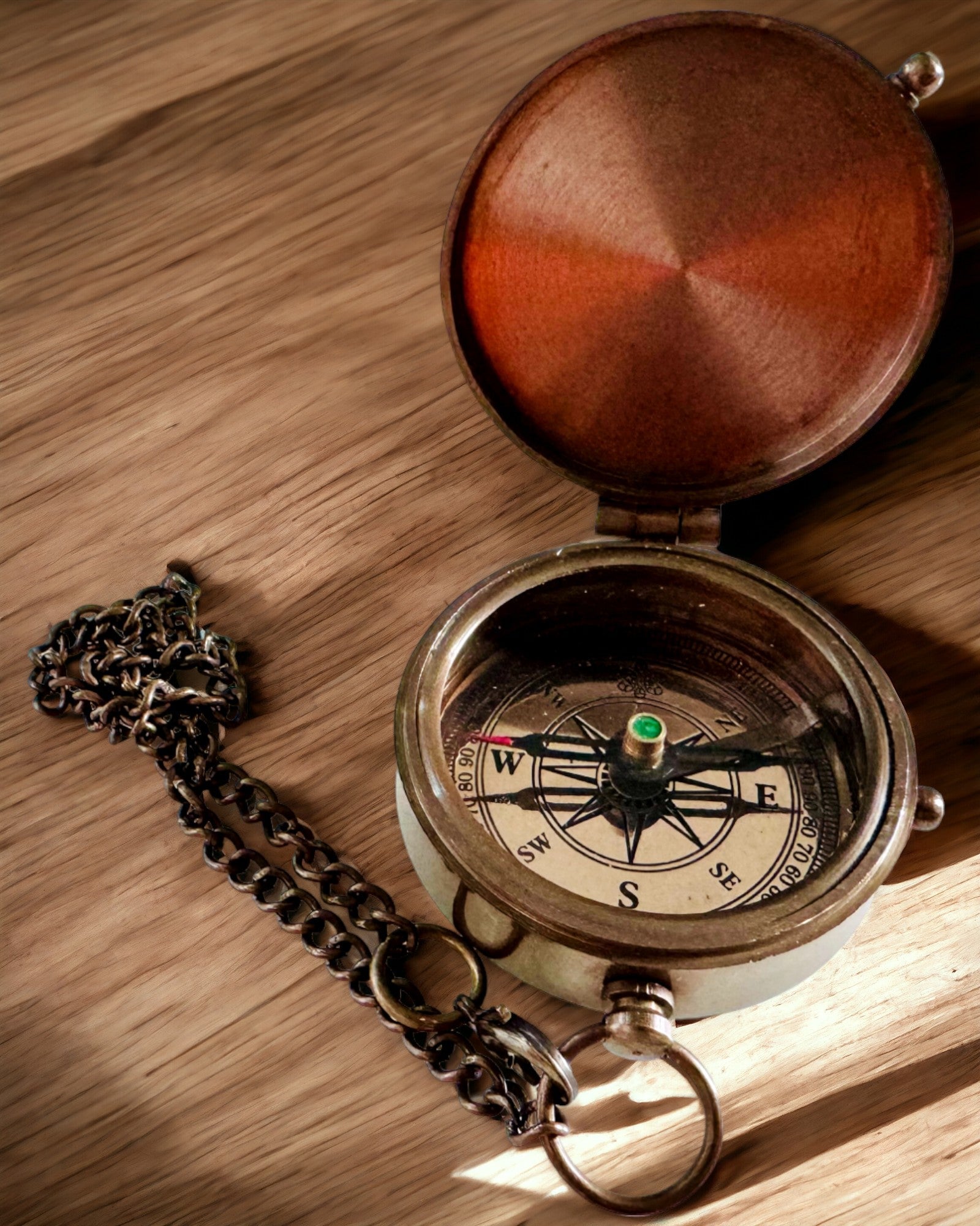 Kompas Indyjski Odysseus – Retro Explorer Perle - mulighed for gravering