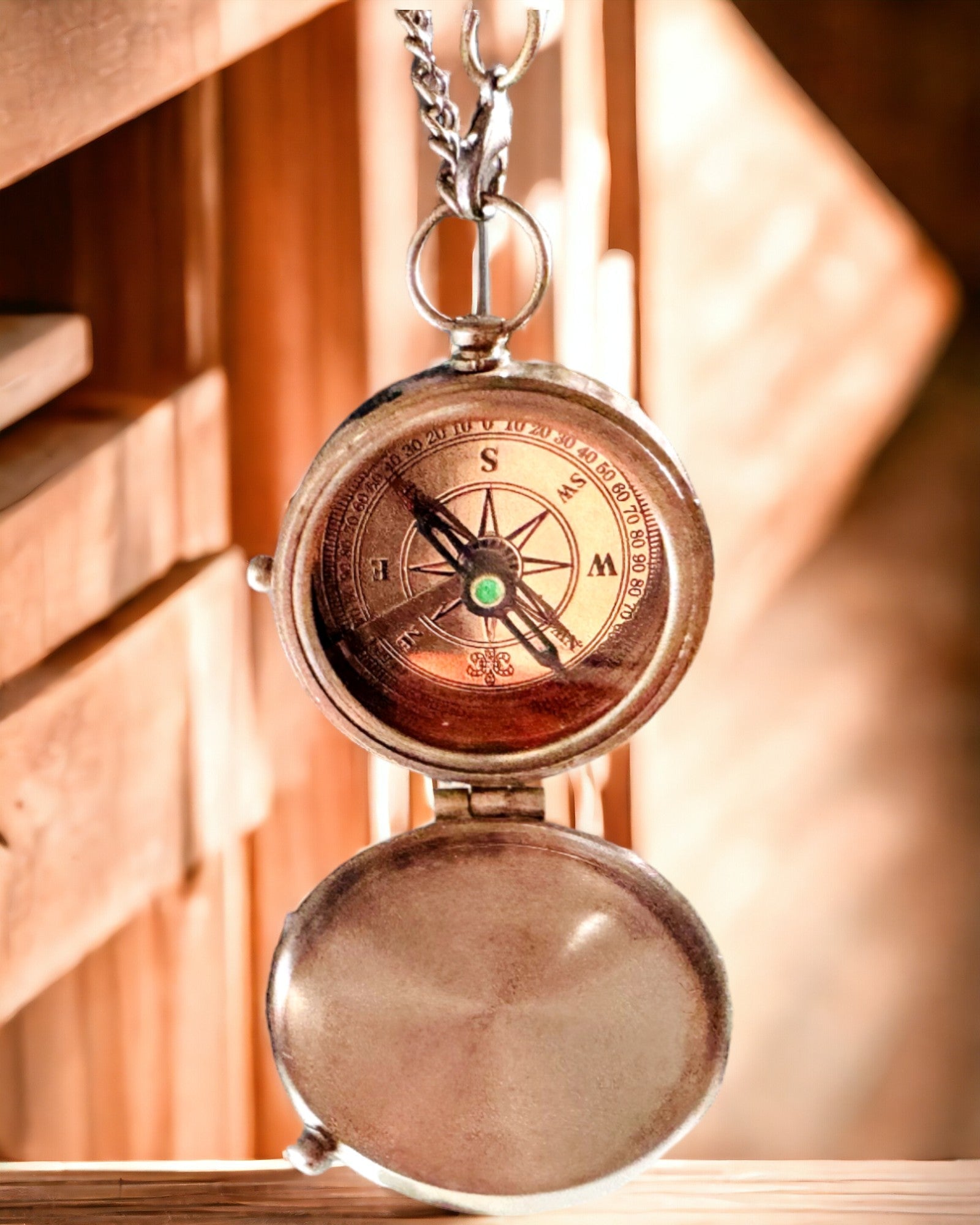 Kompas Indyjski Odysseus – Retro Explorer Perle - mulighed for gravering