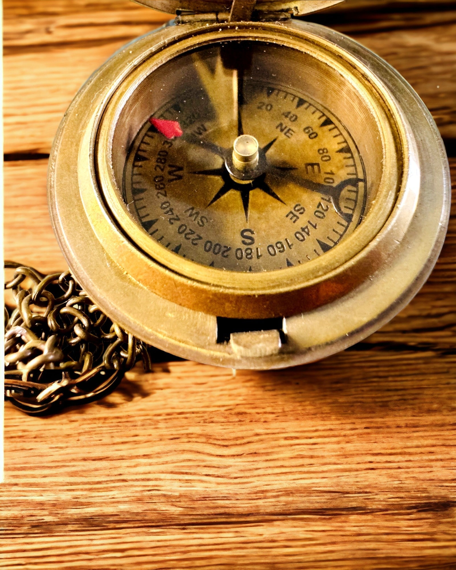 Rejsekompas med gravering, personalisering – Håndværk af indiske håndværkere