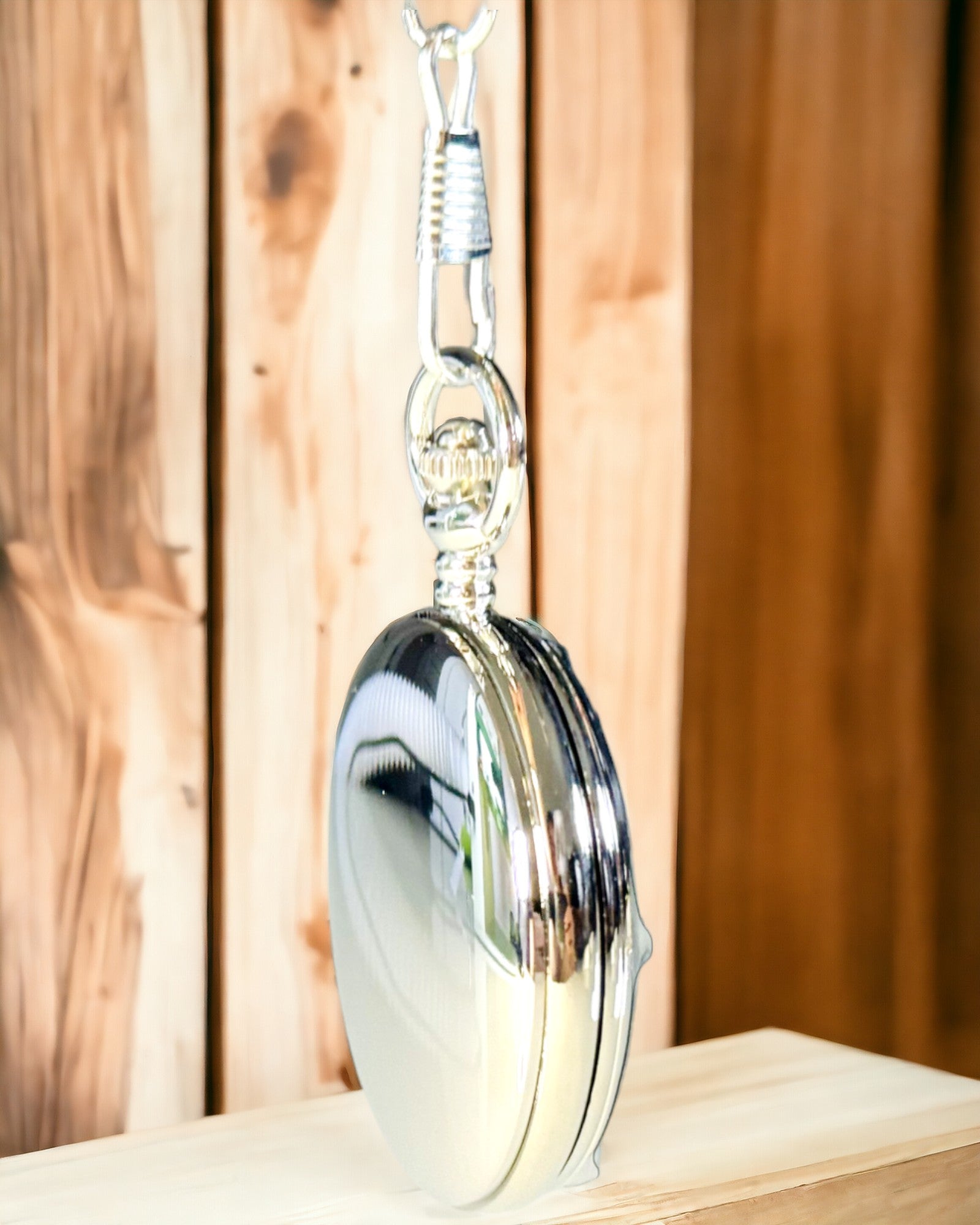 Sølv lommeur med kvartsbevægelse og mulighed for gravering