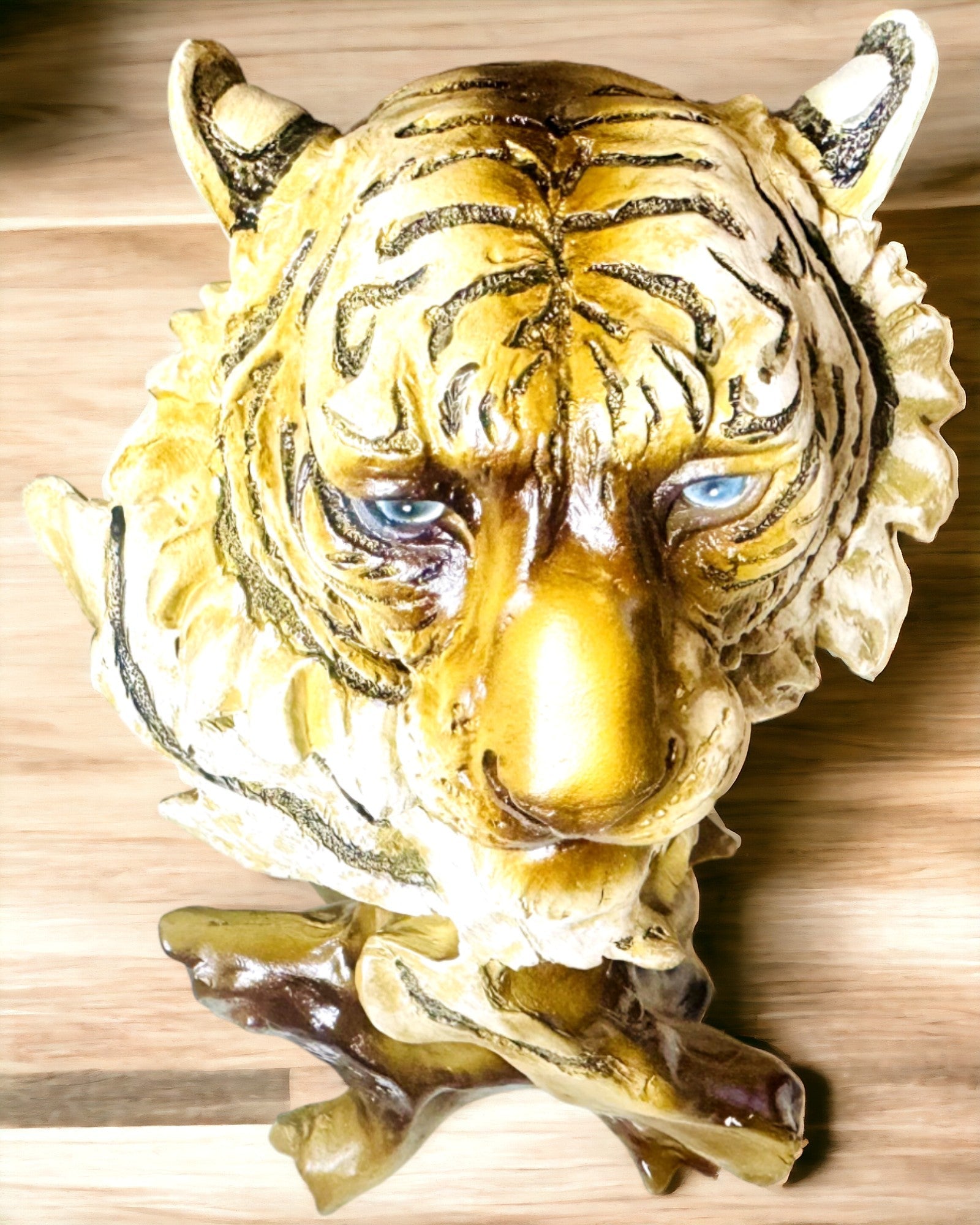 Statuette "Tiger Jungle King" med Gravering Mulighed, figur 29 cm høj, dekoration som gave