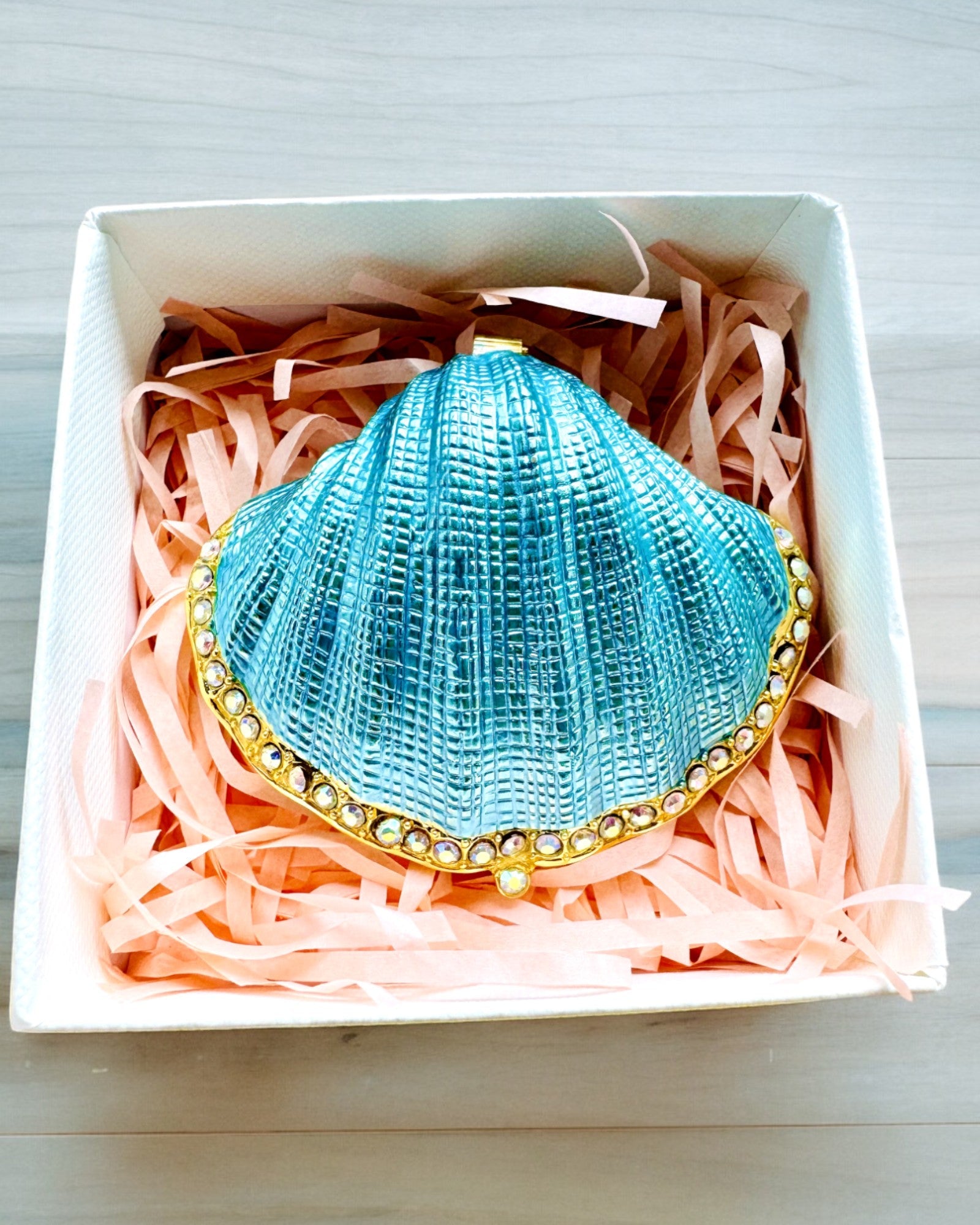 Skarbiec Wspomnień Muszelka - Smykkeskrin med mulighed for personlig gravering, gave