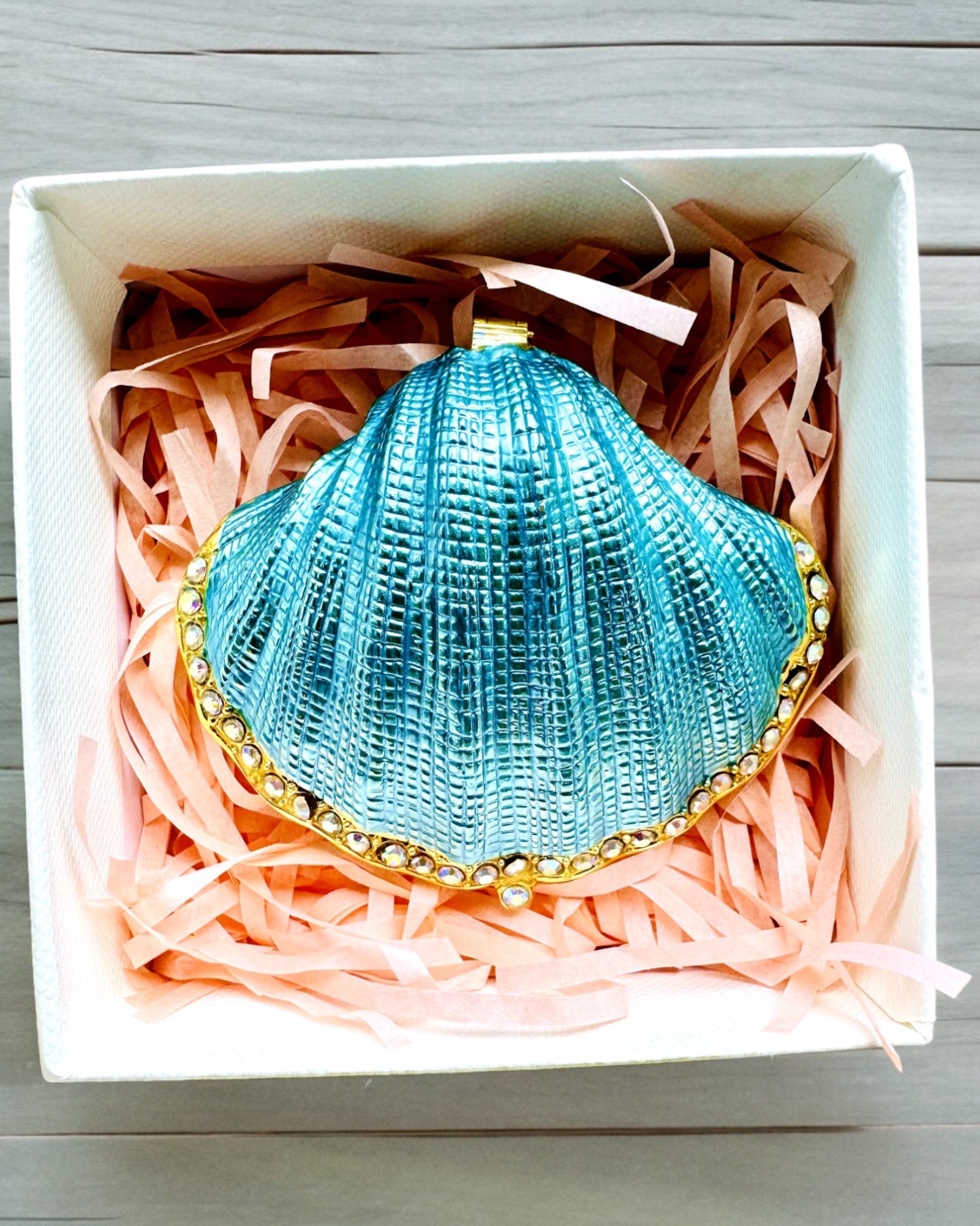 Skarbiec Wspomnień Muszelka - Smykkeskrin med mulighed for personlig gravering, gave