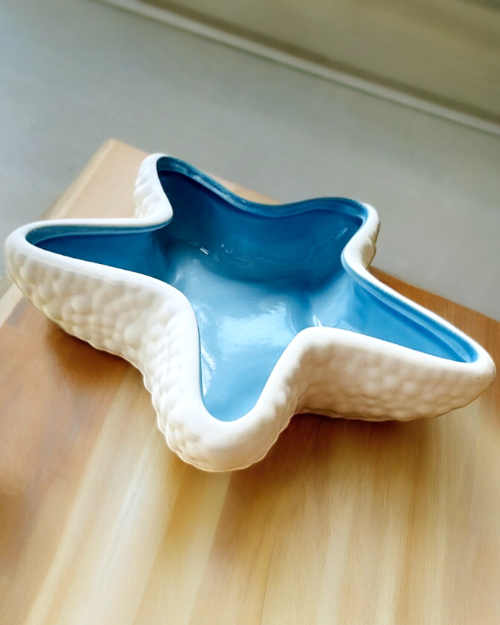 Keramisk Skål "Stjerneskær" - 14 cm bred - til gave, personliggørelse med gravering