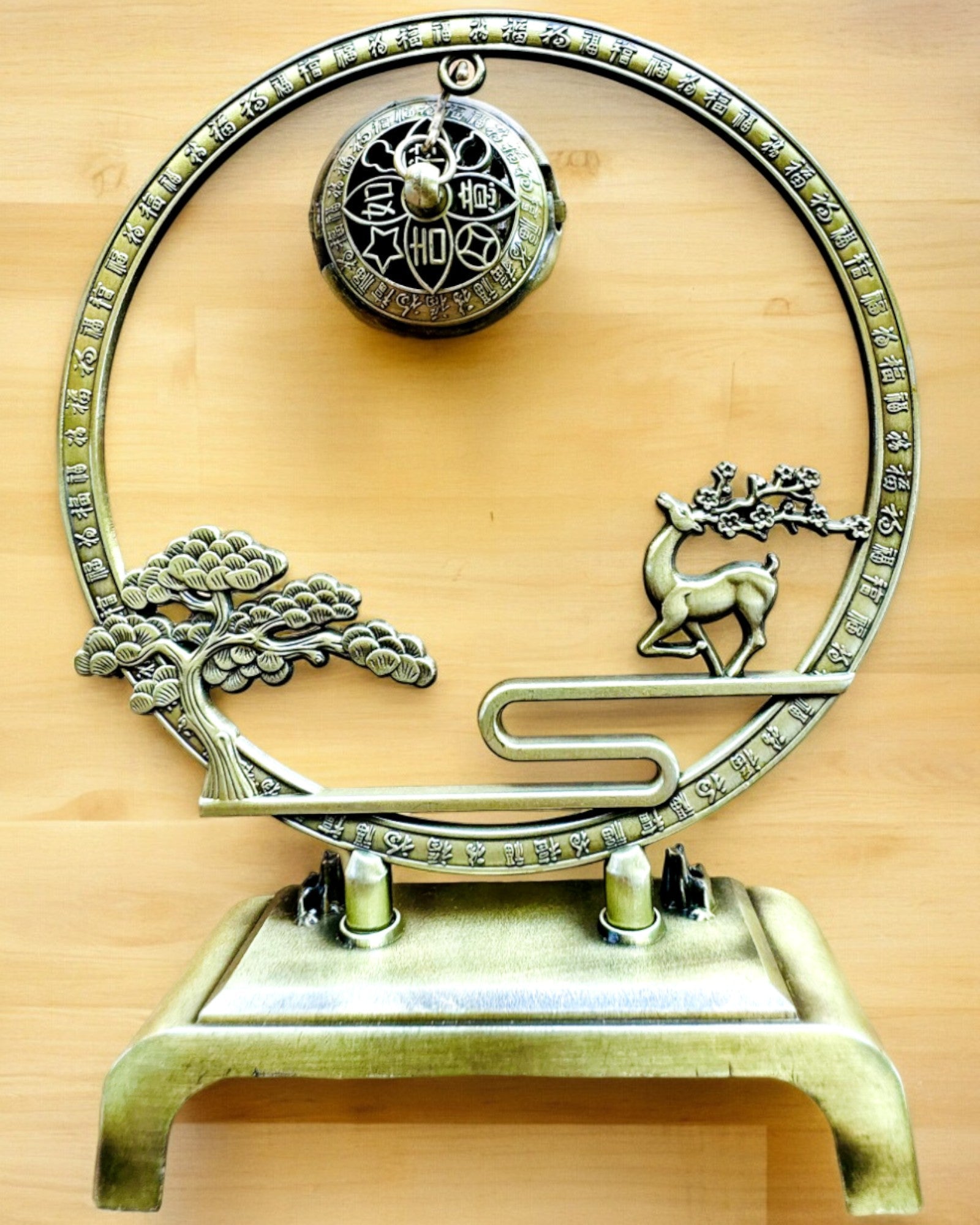 Elegant Metalholder til Røgelse "Stor Ro" - mulighed for personlig gravering